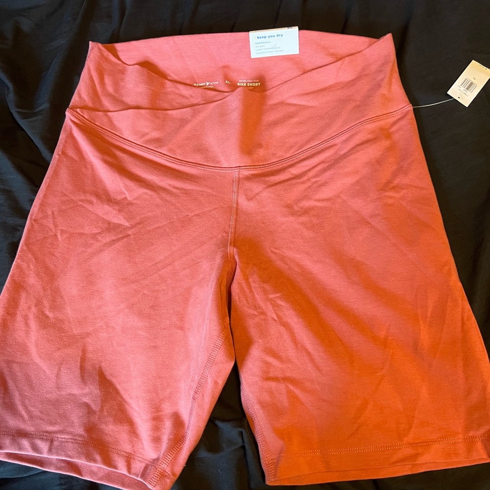 Old Navy pink biker shorts NWT